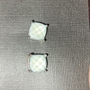 Green opalite stone earrings